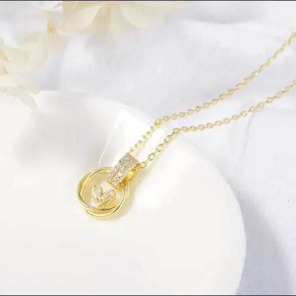 Minimalist Heart Shape Necklace 925 Sterling Silver Necklace - Picture 2 of 4